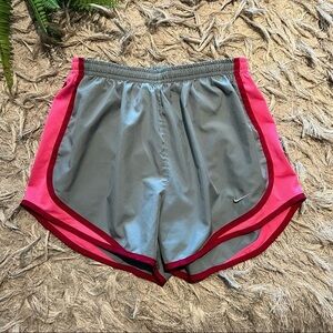 Nike Dri-fit grey pink running shorts